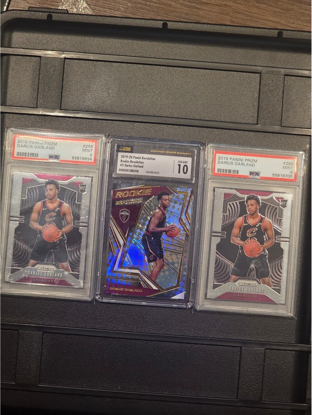 3 Darius garland rookie cards graded